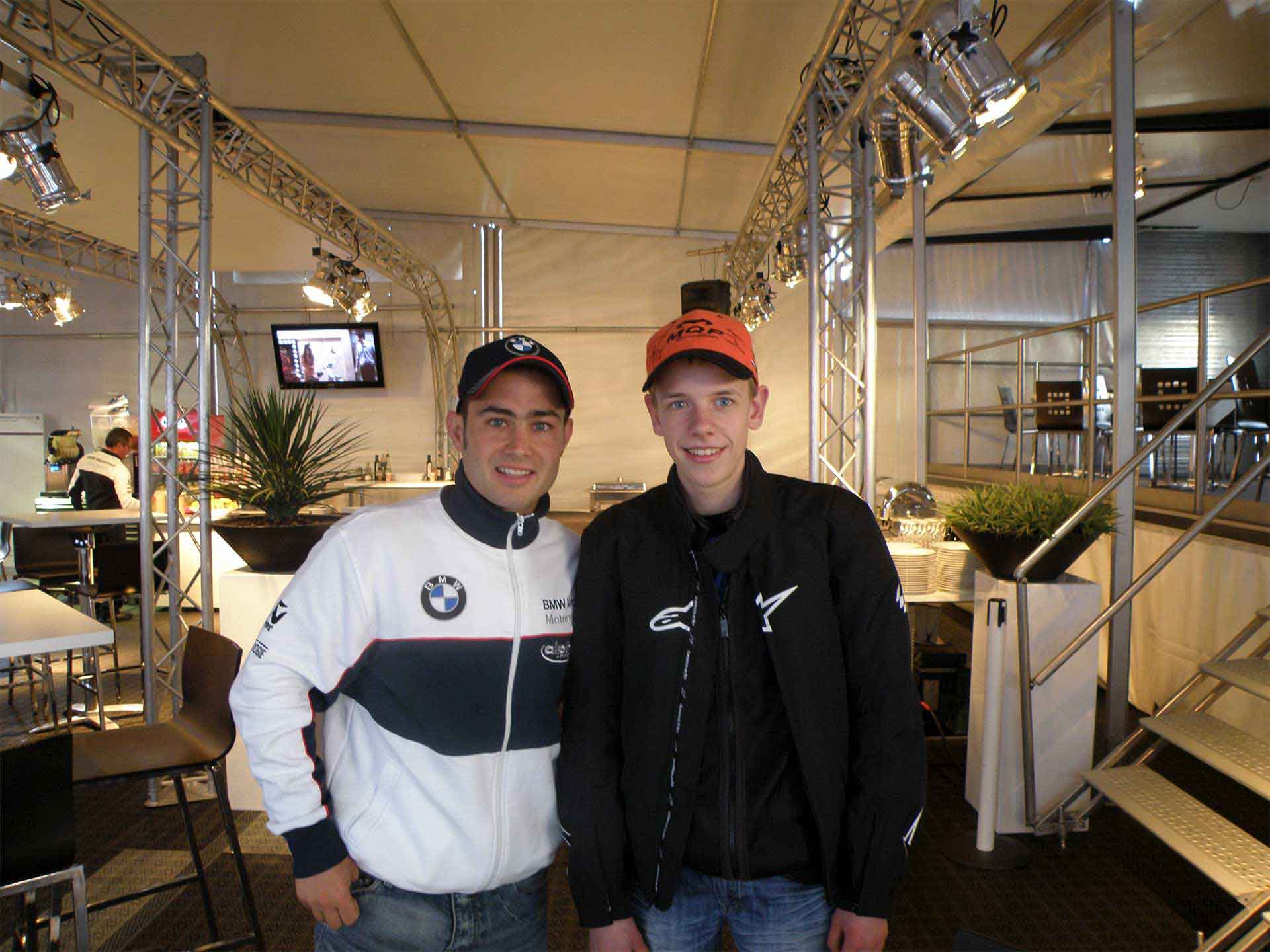 Meeting Leon Haslam at the 2011 Dutch World Superbike round